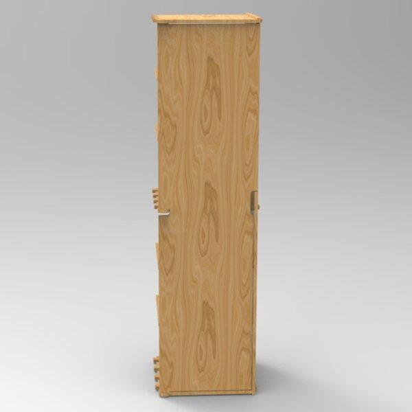 1 door exstention cabinet L Storage tall front view