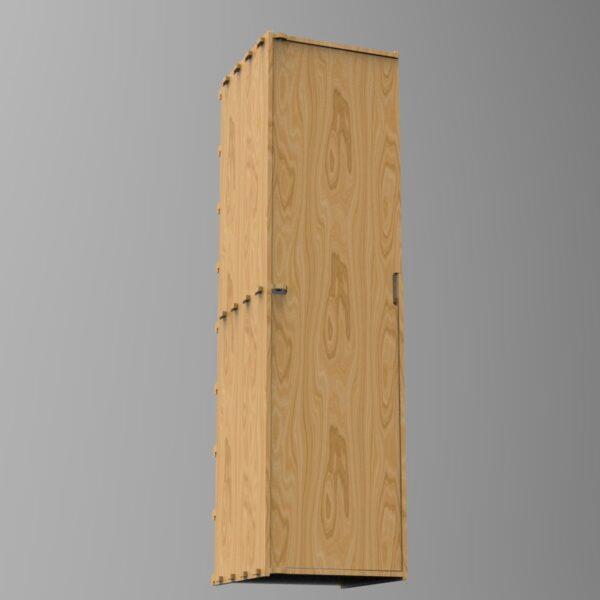 1 door storage cupboard showign cnc hing and handle
