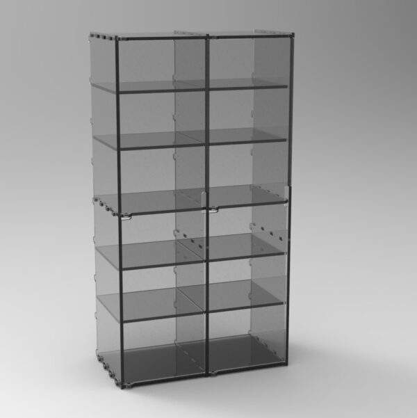 L Storage tall shelfs
