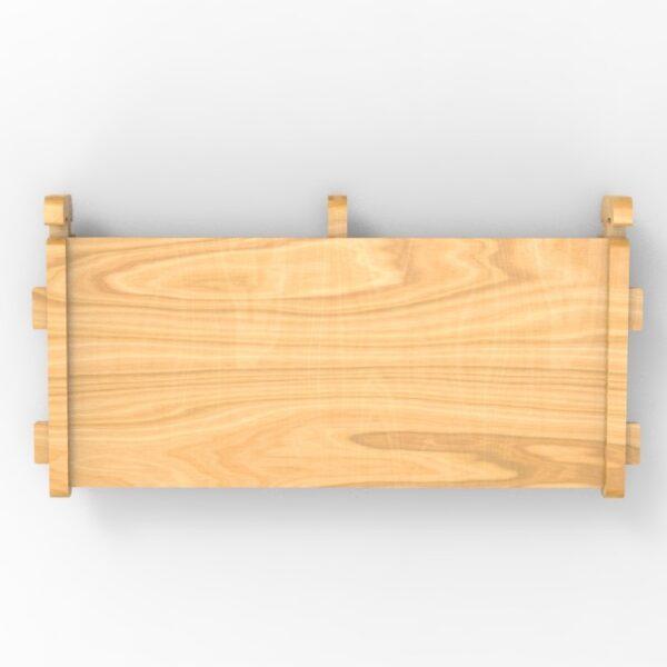 250 1x2 plywood storage office shelf top view