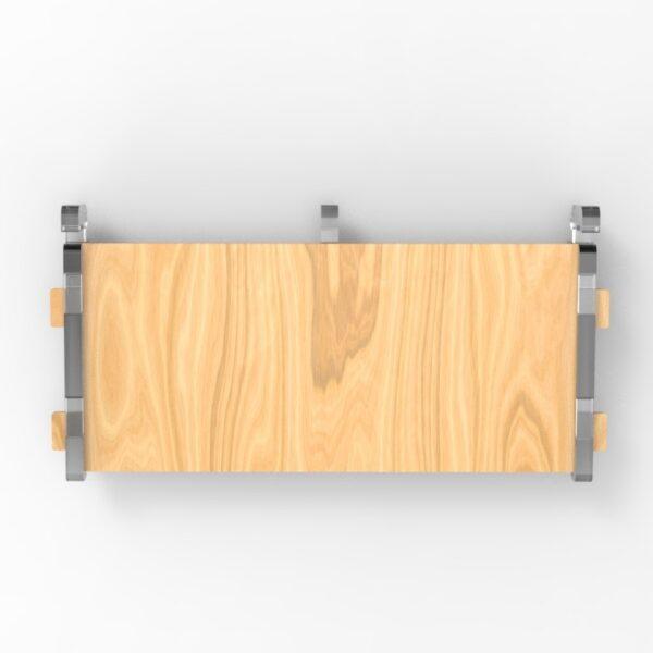 250 1x2 plywood storage office shelf top view clear ends