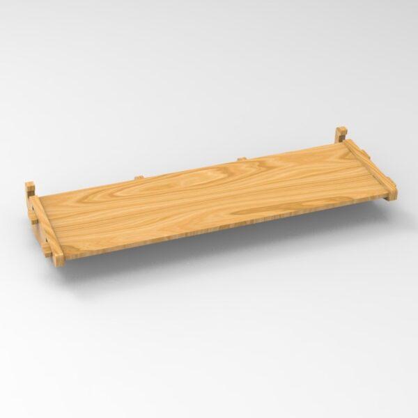 250 1x3 plywood storage office shelf defined top view