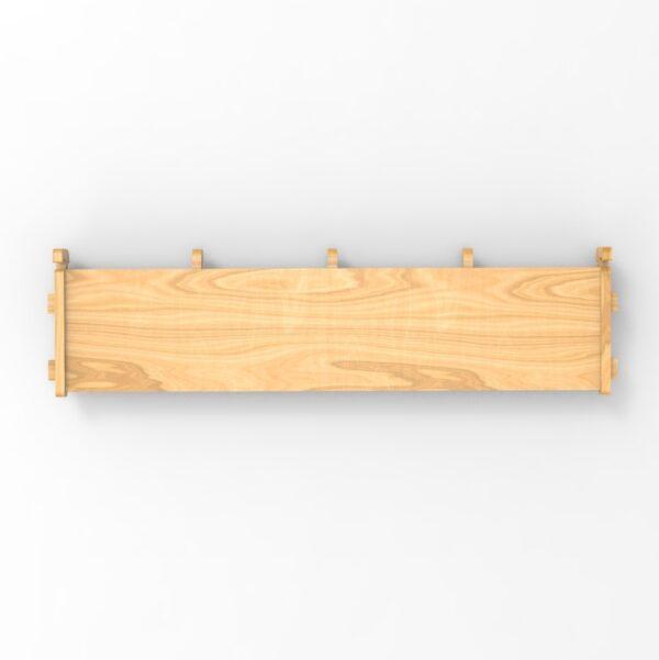 250 1x4 plywood storage office shelf light top view panel