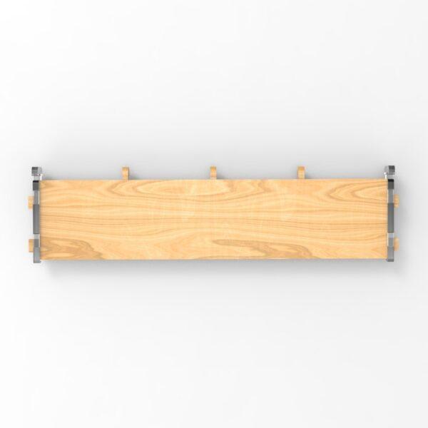 250 1x4 plywood storage office shelf top view panel clear ends