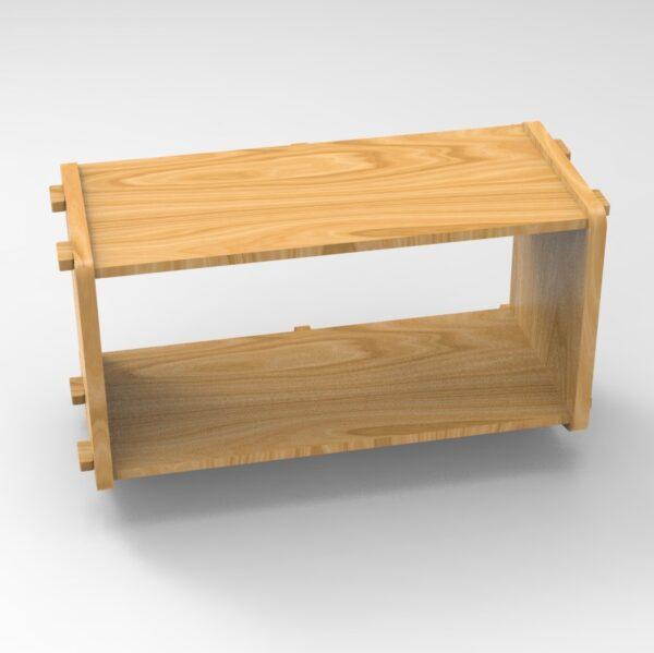 250 2x2 plywood storage office shelf top bottom view