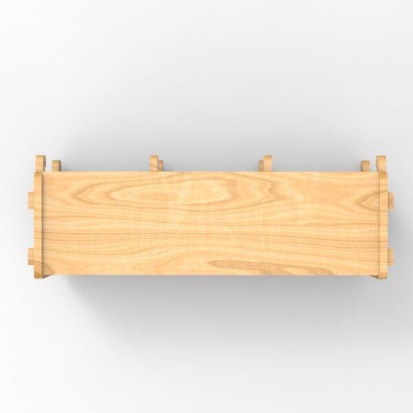 250 2x3 plywood storage office shelf top view