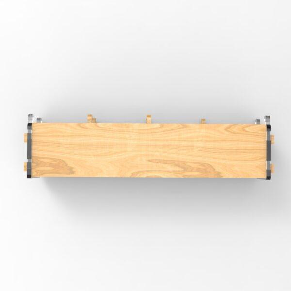 250 2x4 plywood storage office shelf clear ends top view