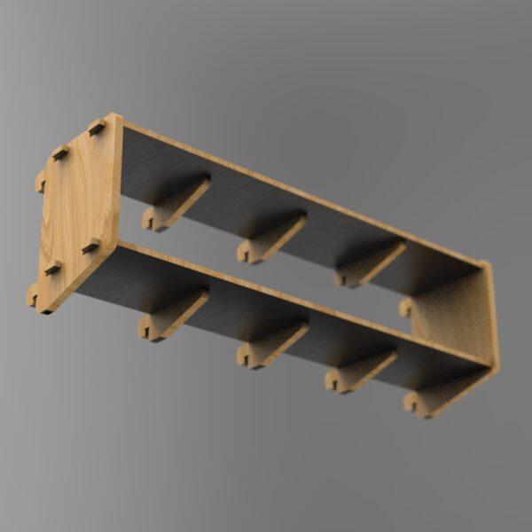 250 2x4 plywood storage office shelf top side bottom view