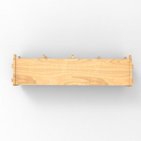 250 2x4 plywood storage office shelf top view