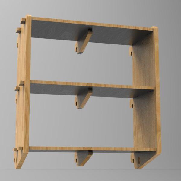 250 3x2 plywood storage office shelf front under top view