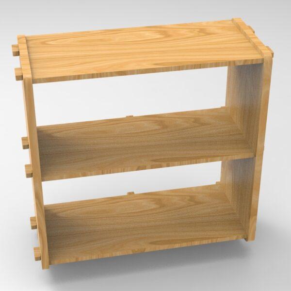 250 3x2 plywood storage office shelf full top view