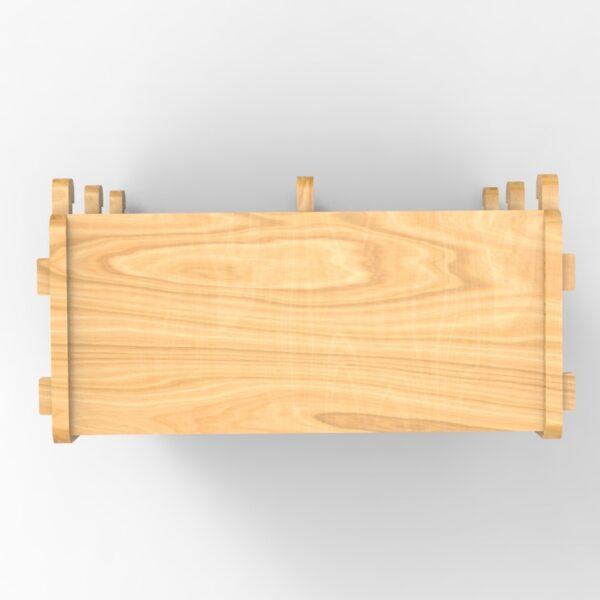 250 3x2 plywood storage office shelf top view