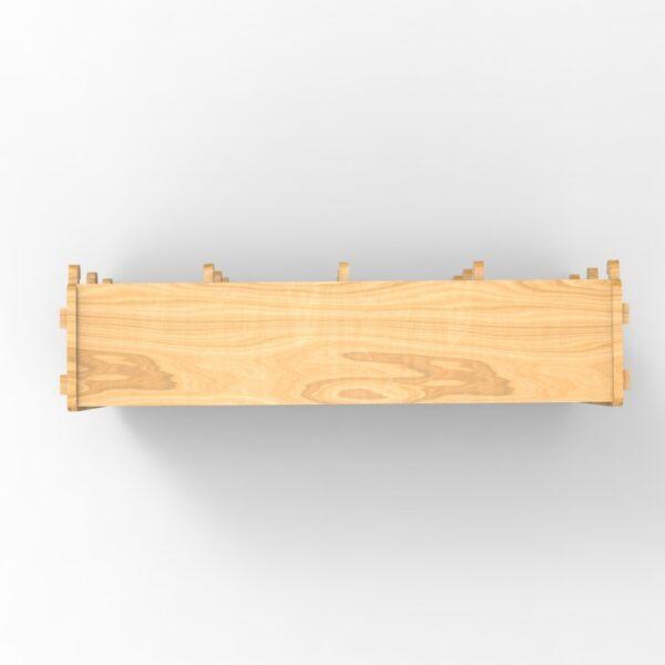 250 3x4 plywood storage office shelf top view