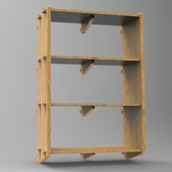 250 4x2 plywood storage office shelf angle front view