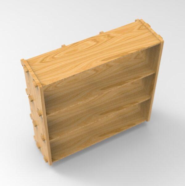 250 4x3 plywood storage office shelf top angle view