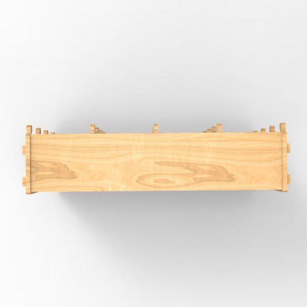 250 4x4 plywood storage office shelf top view