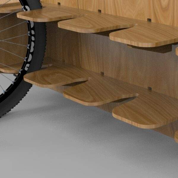 250 x 4 bike rack angle view 1