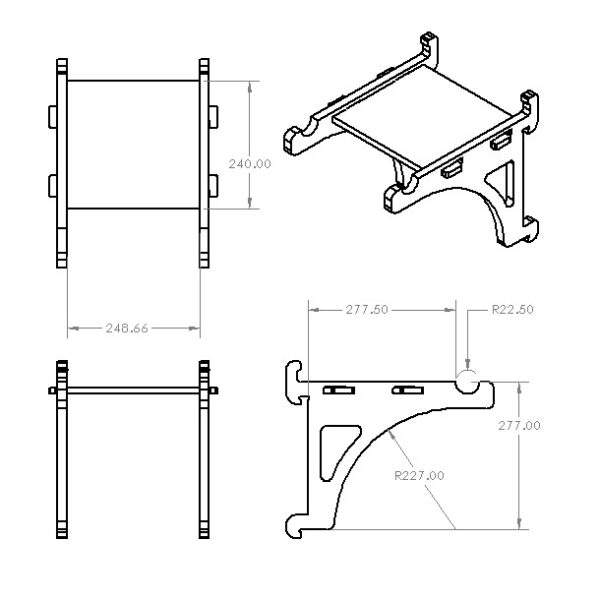 Draw Bike Rack Wall Mount