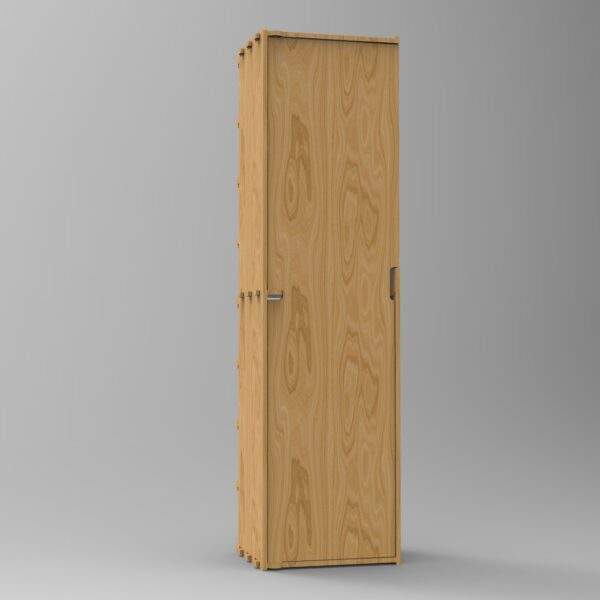 Vaeg 430 stand alone tall storage cupboard plywood with plywood birch or Okoume doors 1