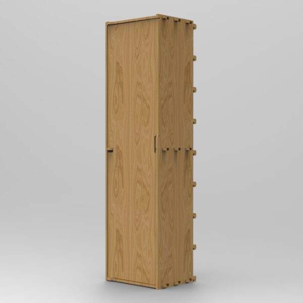 Vaeg 430 stand alone tall storage cupboard plywood with plywood birch or Okoume doors 2