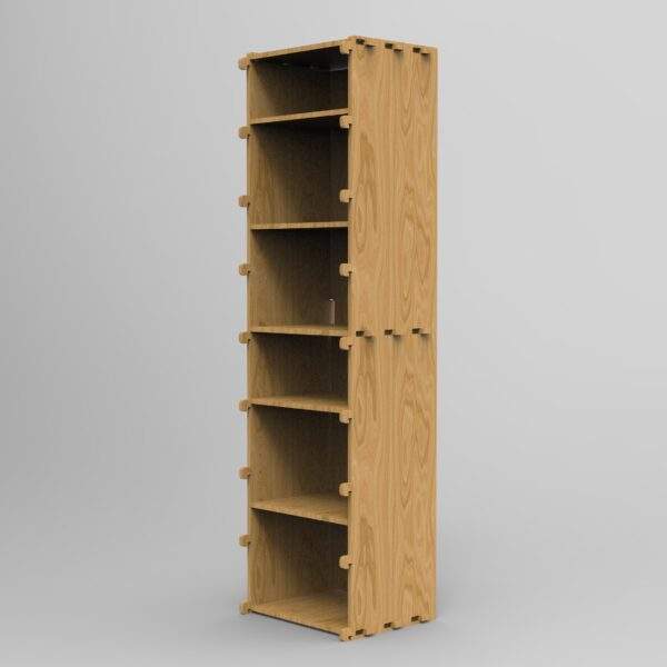 Vaeg 430 stand alone tall storage cupboard plywood with plywood birch or Okoume doors 6