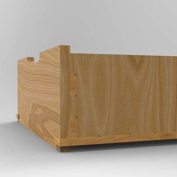 Vaeg plywood draw boxes are simply stronger shown with plywood front 5