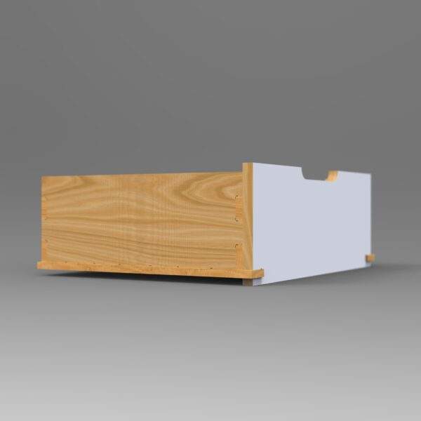 Vaeg plywood draw boxes are simply stronger shown with white front
